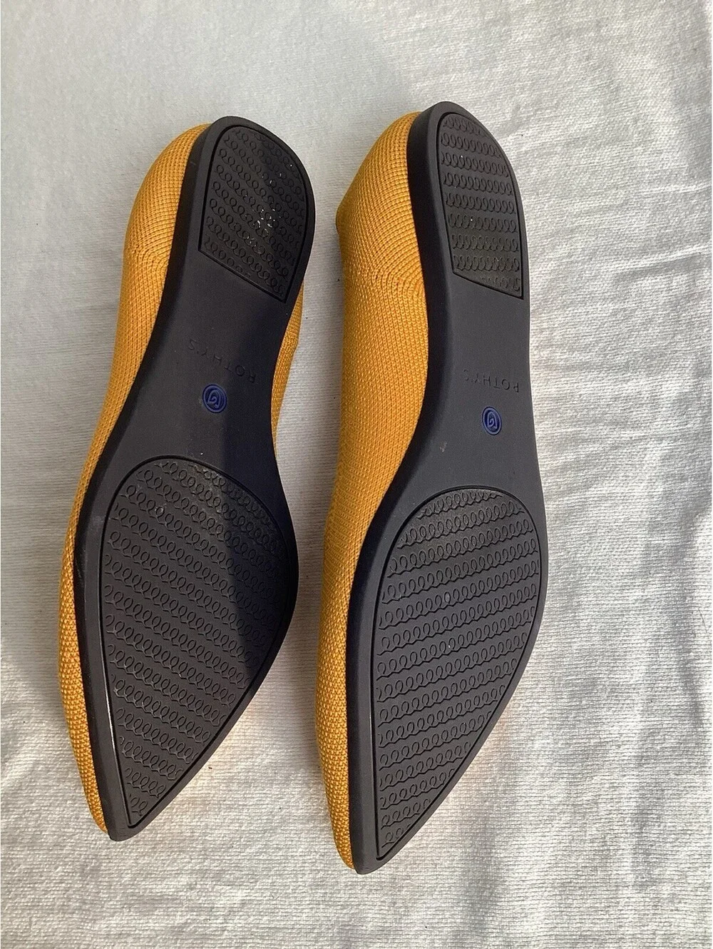 Rothy's The Point Marigold Yellow Flats Women's Size 8